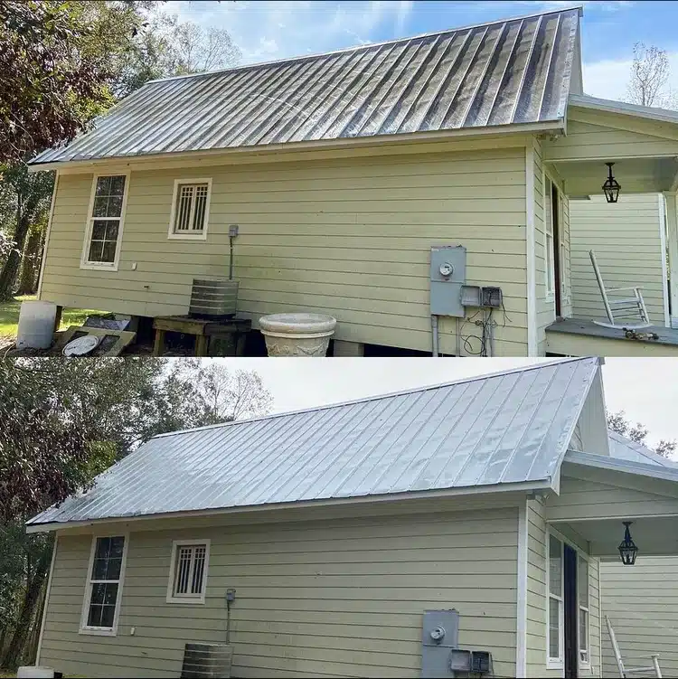 metal roof cleaning